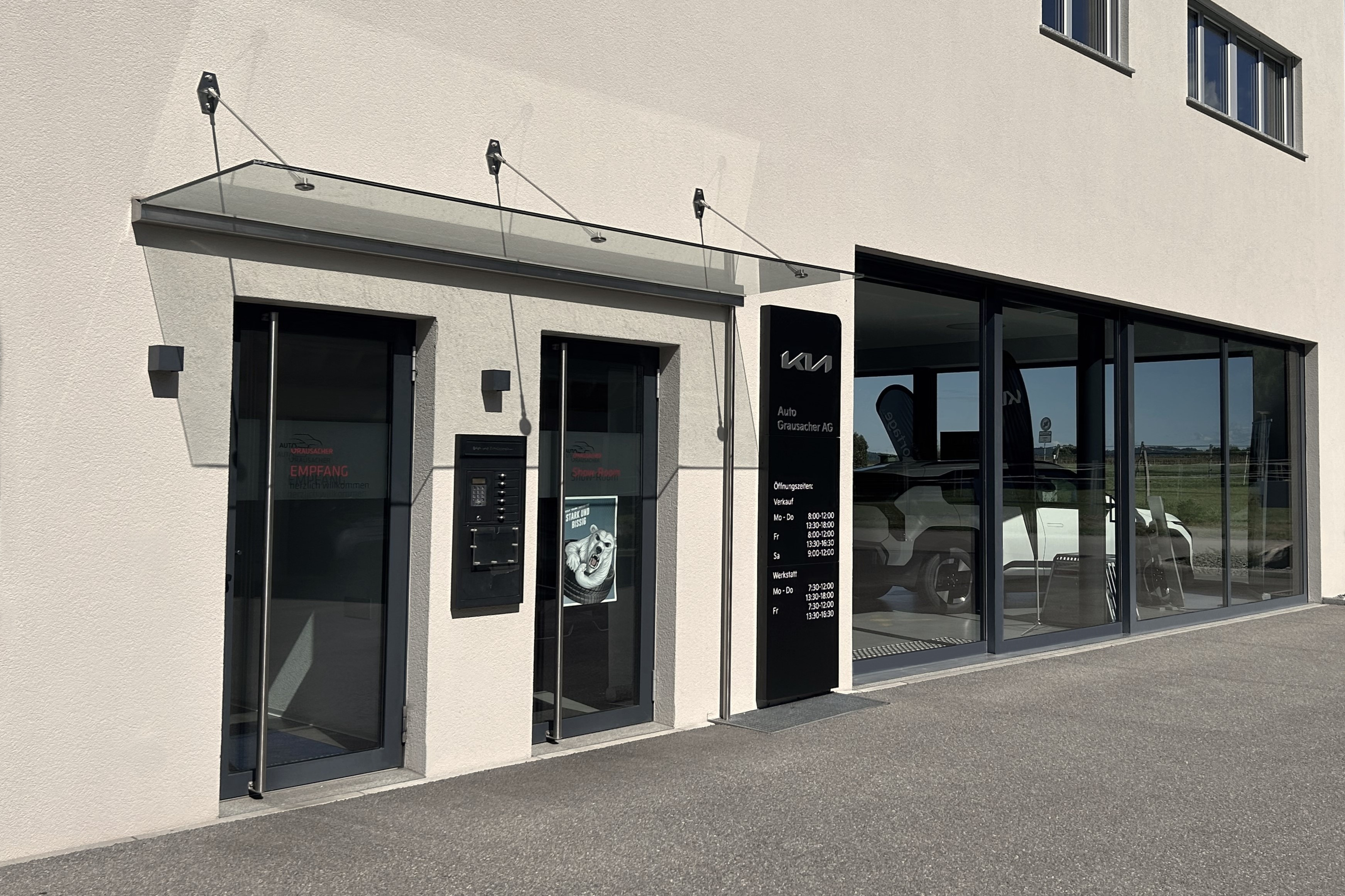Garage mit Showroom in Gurmels