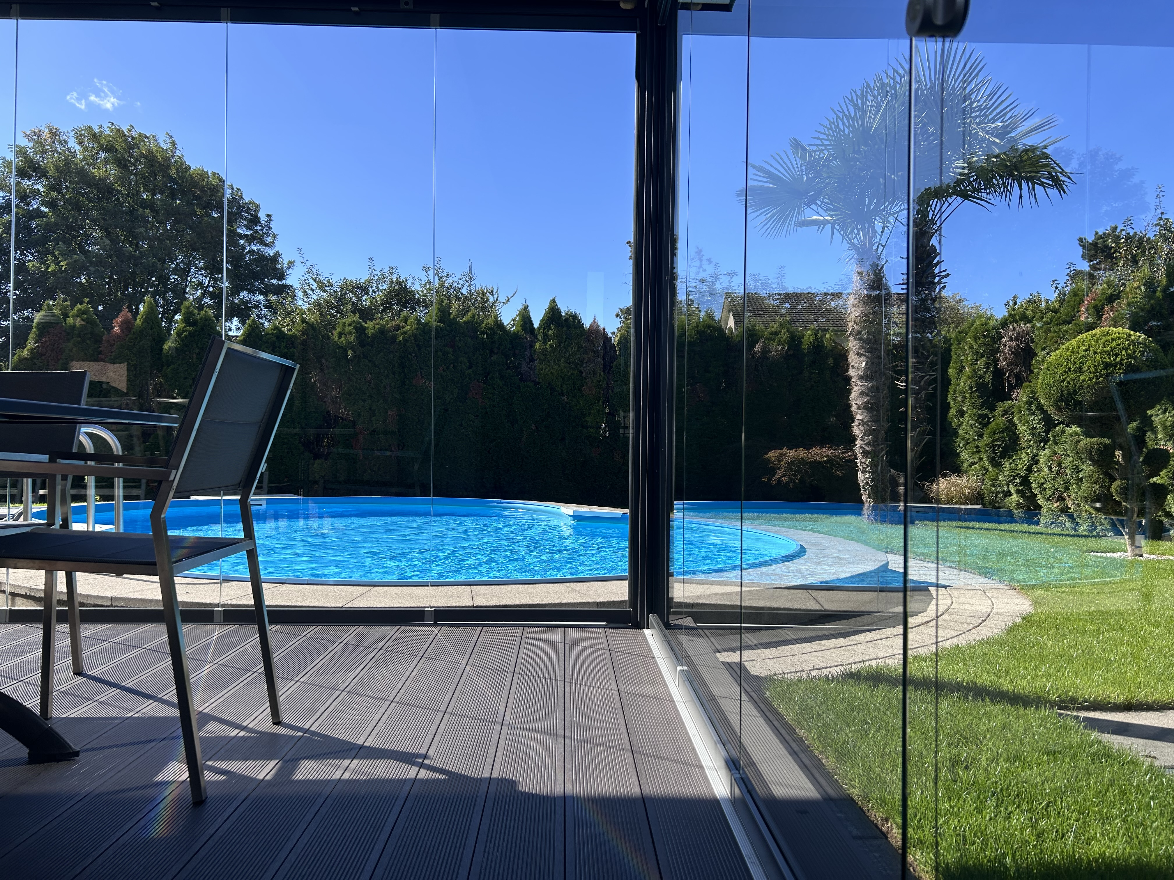 Terrassenüberdachung in Gurmels